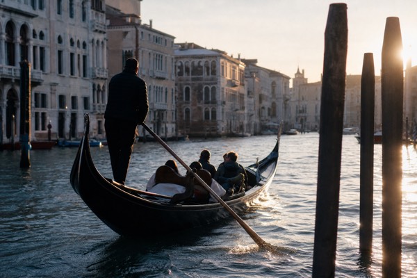 Shared Gondola Ride Across the Grand Canal